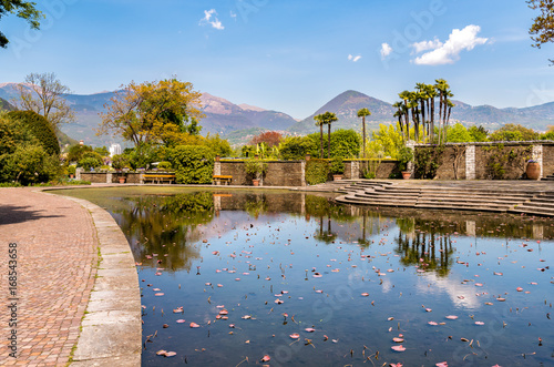 Botanical Gardens of Villa Taranto, located on the shore of Lake Maggiore in Pallanza, Verbania, Italy. photo