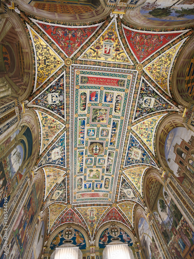 Ceiling of the Piccolomini Library in Siena Cathedral