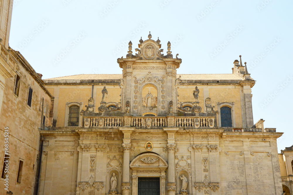 Lecce Cathedral dedicated to the Assumption of the Virgin Mary, Apulia, Italy