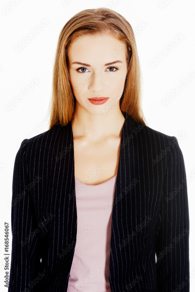 Portrait of beautiful business woman. Portrait of beautiful business woman.