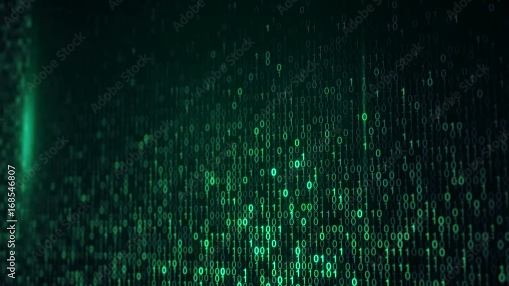 Scan green digital binary data code. Abstract information technology concept. Computer generated seamless loop animation rendered with DOF 4k UHD (3840x2160)
Scan green digital binary data code. Abstract information technology concept. Computer generated seamless loop animation rendered with DOF 4k UHD (3840x2160)