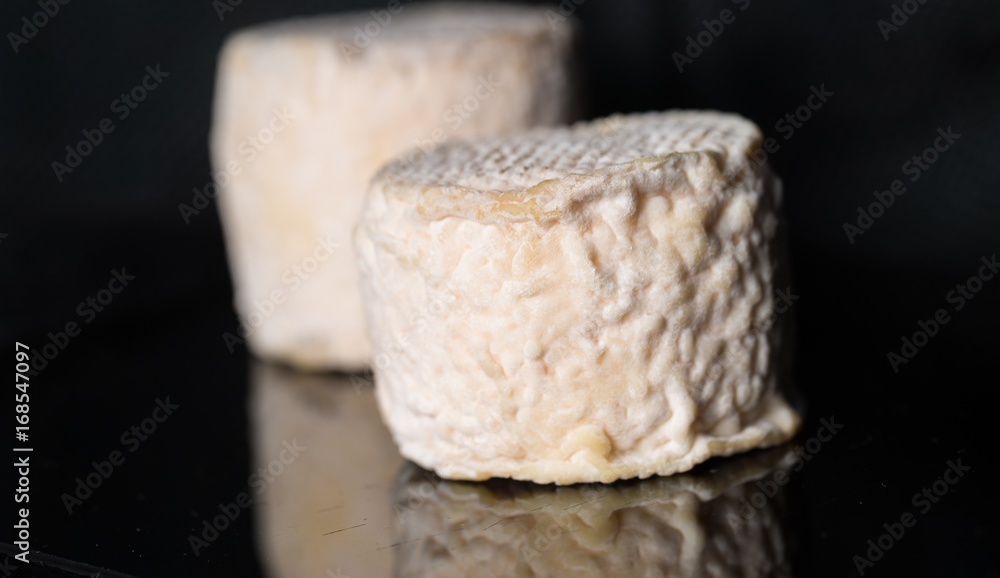 Studio shot of traditional goat cheese Chabichou Studio shot of traditional goat cheese Chabichou