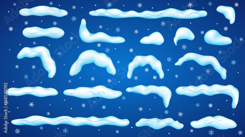Set of snowdrifts