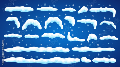 Set of snowdrifts
