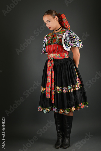 girl in traditional clothes