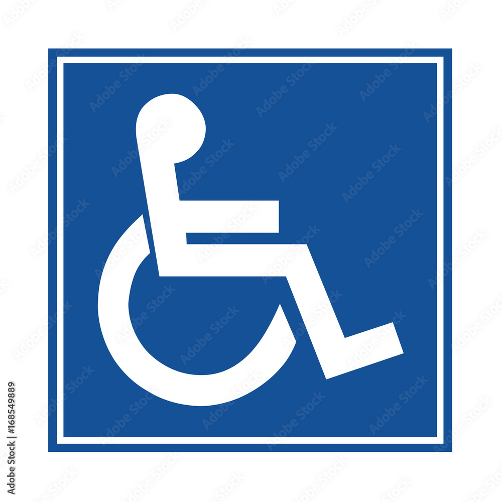 Handicap or wheelchair person symbol Handicap or wheelchair person symbol