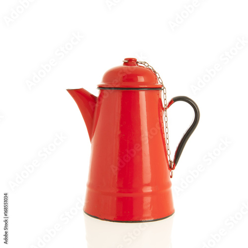 Red vintage coffee pot