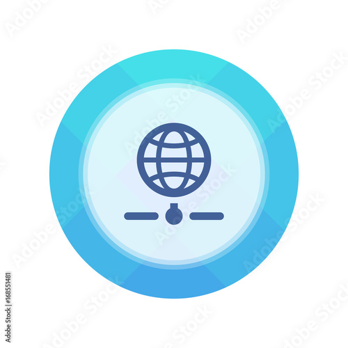 Paper Flat Cirlce Button