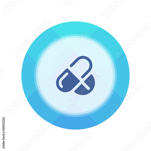 Paper Flat Cirlce Button