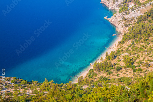 Fototapeta Naklejka Na Ścianę i Meble -  amazing beach on Makarska Riviera, Dalmatia, Croatia