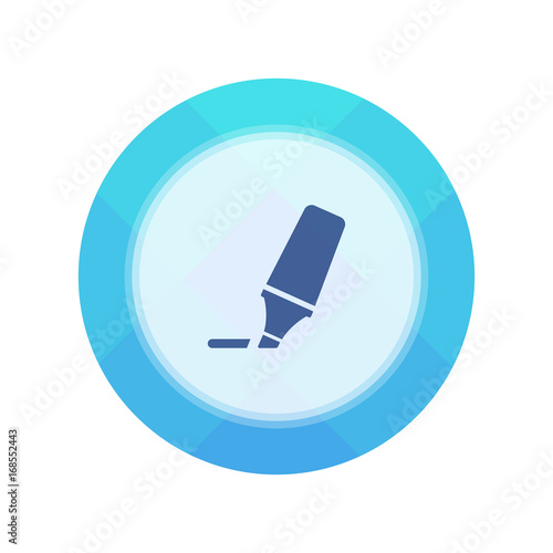 Paper Flat Cirlce Button