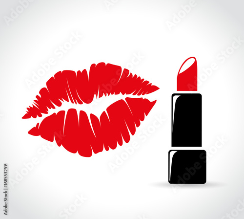 kiss and lipstick icons