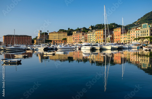 Early morning reflections at the Santa Margherita marina