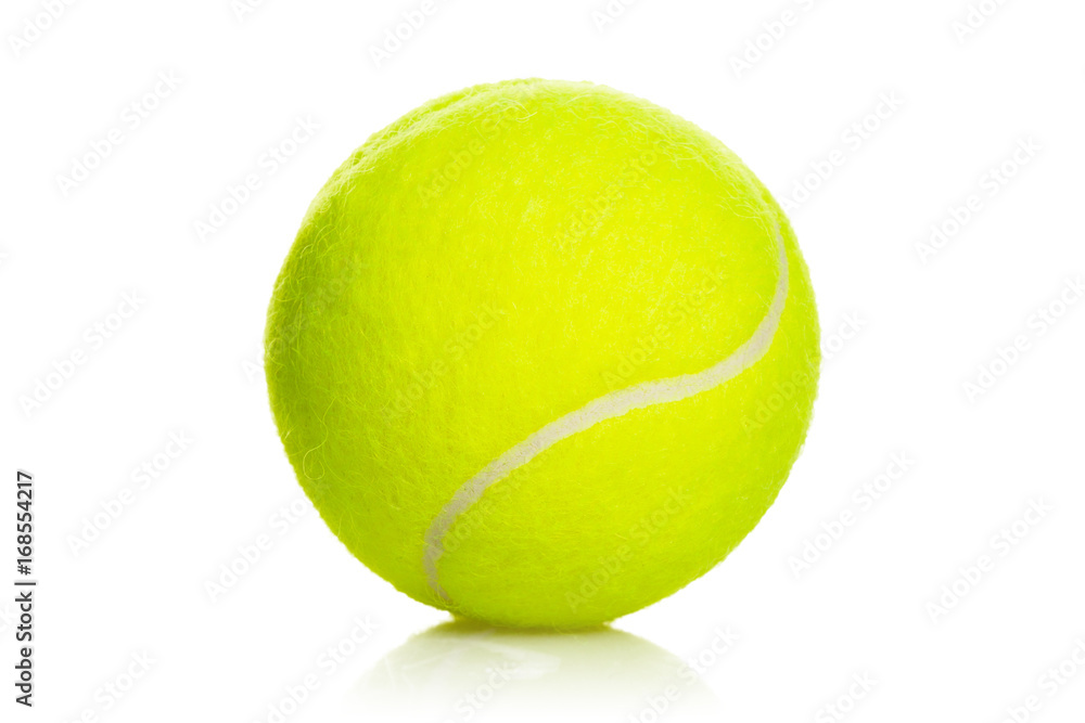 Tennis Balls sport equipment on white background with clipping path