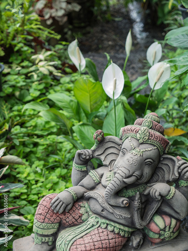 Ganesh Sitting in The Garden
