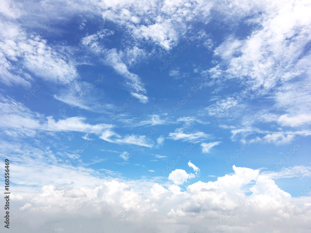 Fototapeta premium Blue sky and white cloud