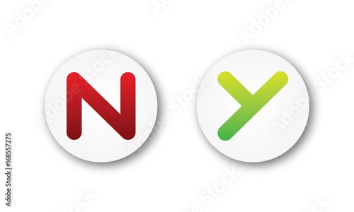 NO and YES Button