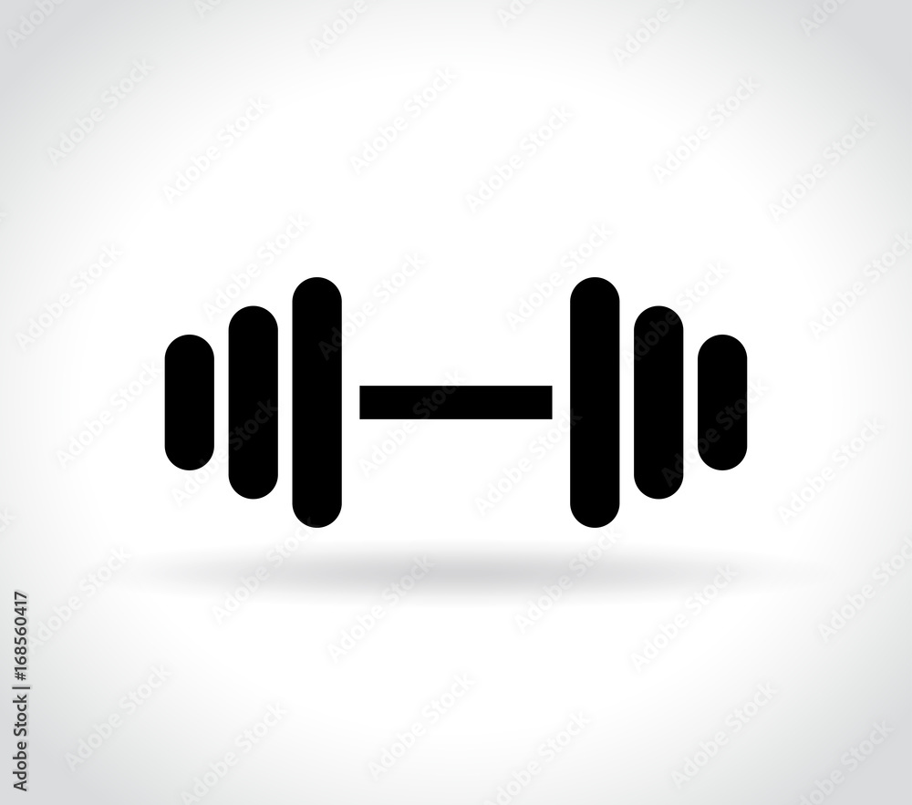 Obraz premium barbell icon on white background