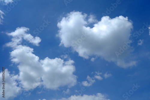 Blue Sky with Cloud Background.