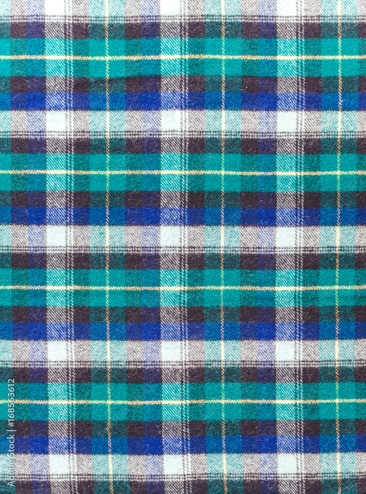 Scottish checkered fabric Scottish checkered fabric