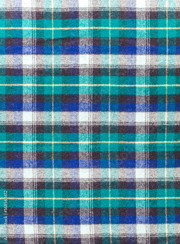Scottish checkered fabric