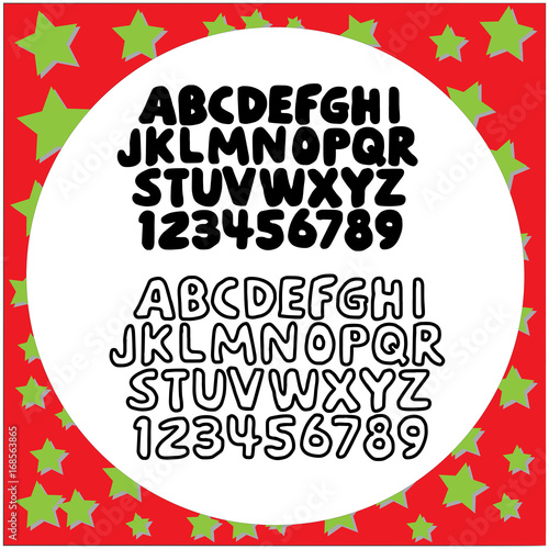 vector illustration hand drawn font made by dry brush strokes. Grunge style alphabet. Handwritten font ,isolated on white background. Used for Halloween or other holidays.