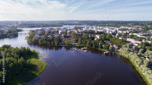 Hämeenlinna city top view photo
