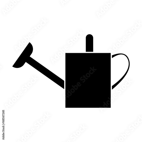 Watering can black color icon .