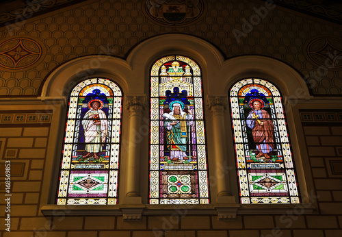 Stained-glass of Duomo Cathedral in Reggio Calabria