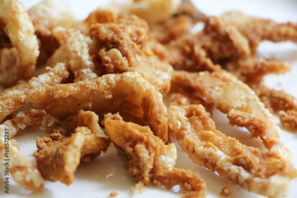 pork snack, pork rind, pork scratching or pork crackling pork snack, pork rind, pork scratching or pork crackling