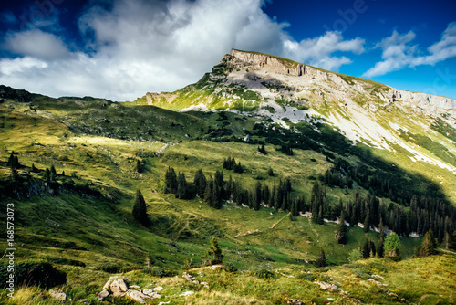 Bild auf Leinwand Hoher Ifen, von der Schwarzwasserhütte aus fotografiert, Kleinwalsertal, Österre