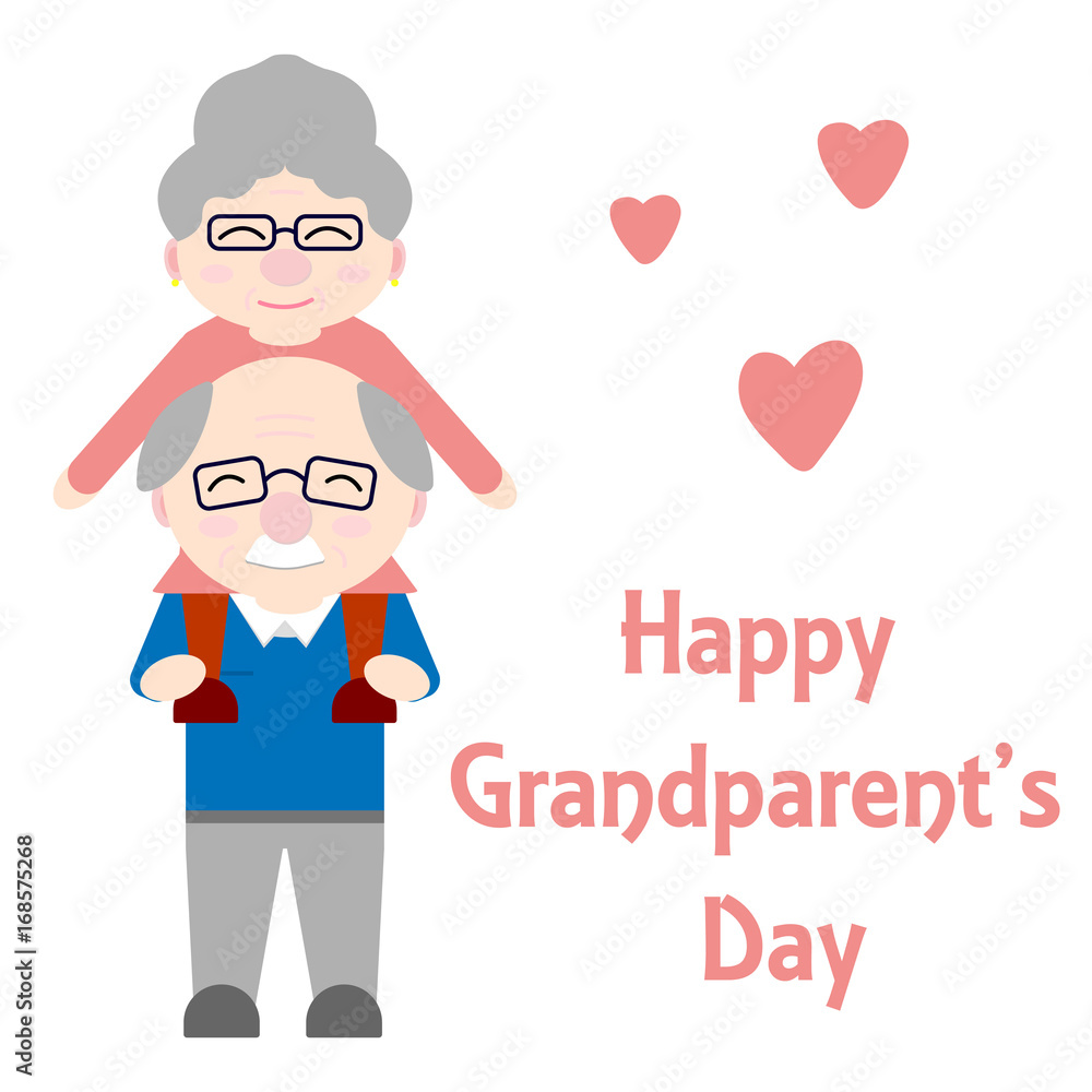 Happy grandparents. Elderly people are together Happy grandparents. Elderly people are together