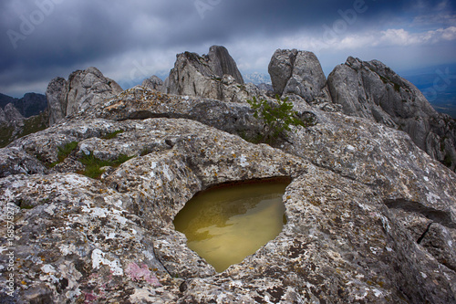 Tulove grede landscape - part of Velebit mountain in Croatia photo