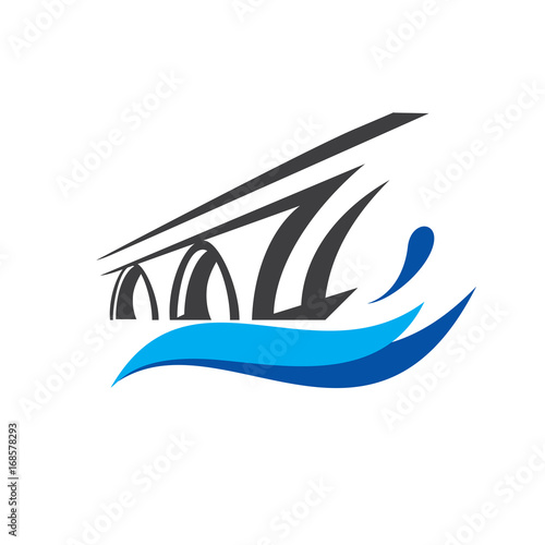 bridge symbol logo template