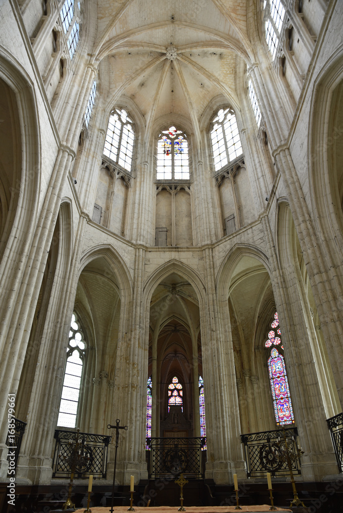 Choeur de l'abbaye Saint-Germain à Auxerre en Bourgogne, France