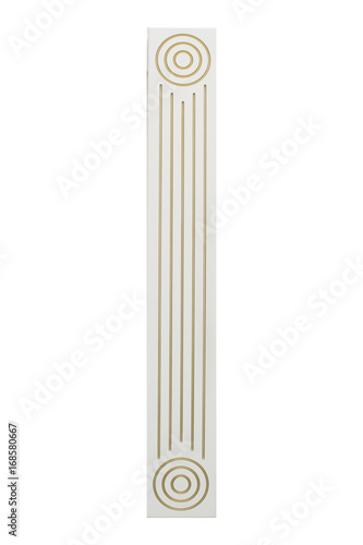 Fotografie Pilasters isolated on white