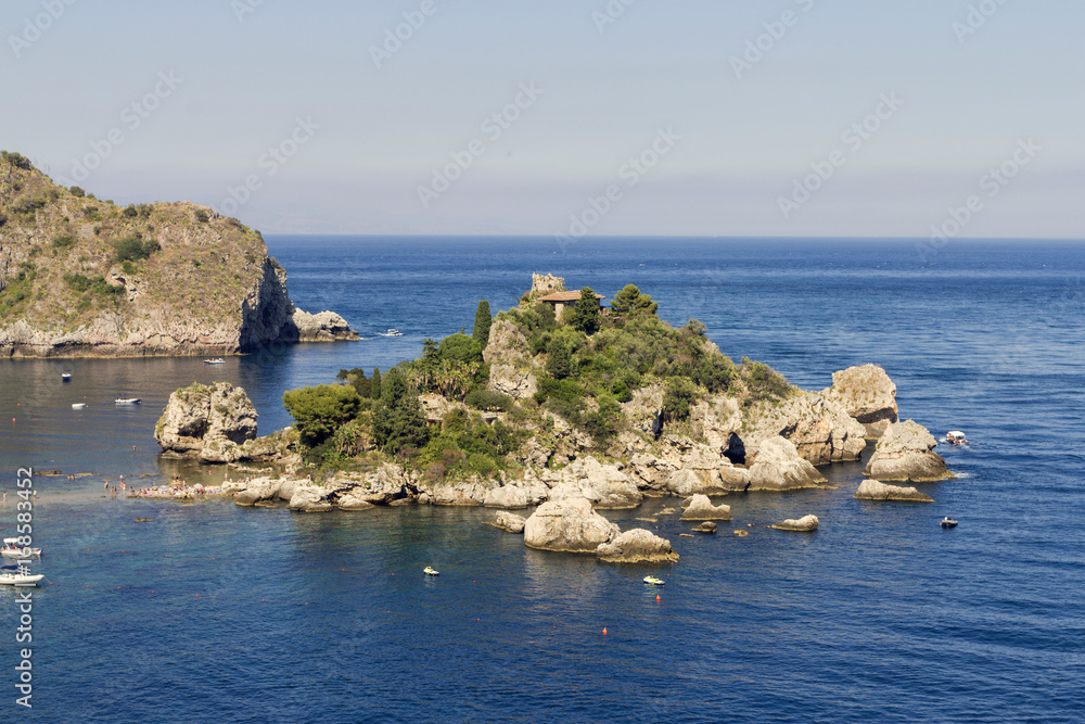 Isola Bella island in Taormina, Italy