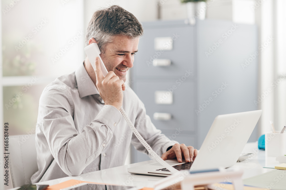 Businessman on the phone Businessman on the phone