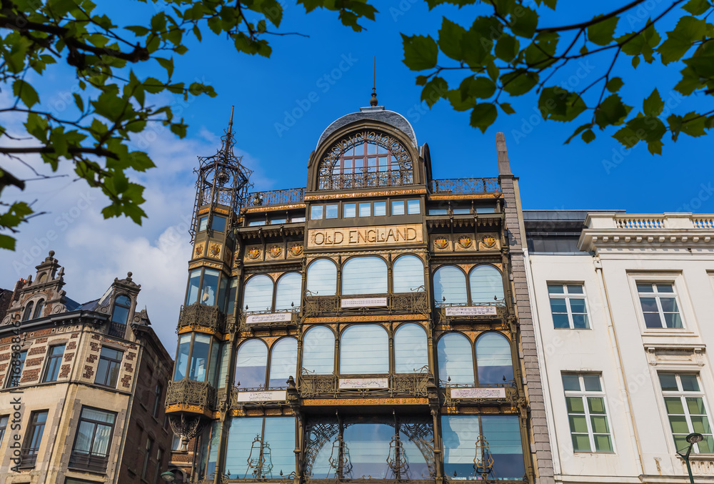 Brussels, Belgium - May 04, 2017: Musical Instruments Museum building