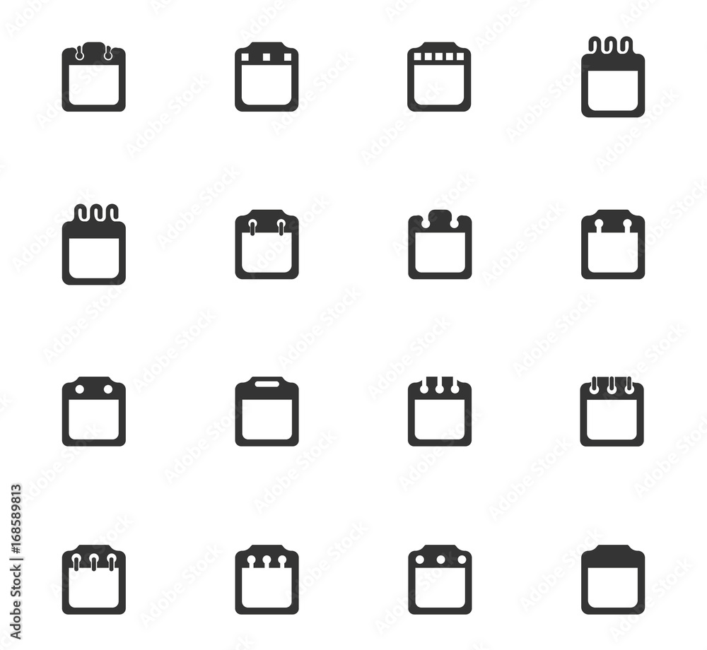 Calendar icons set Calendar icons set