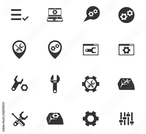 settings icon set