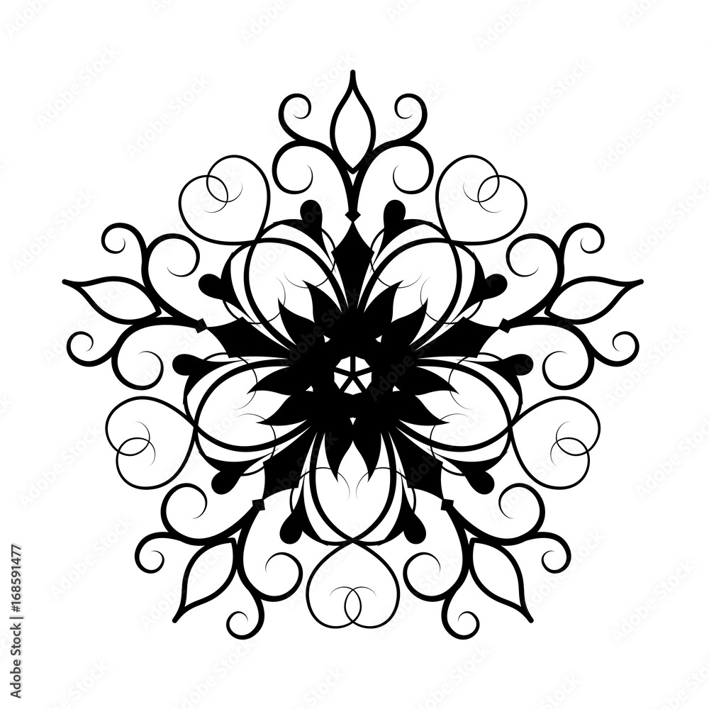 Artistic Christmas Snowflake Artistic Christmas Snowflake