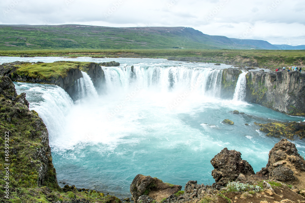 Beautiful Godafoss waterfall in Iceland Beautiful Godafoss waterfall in Iceland