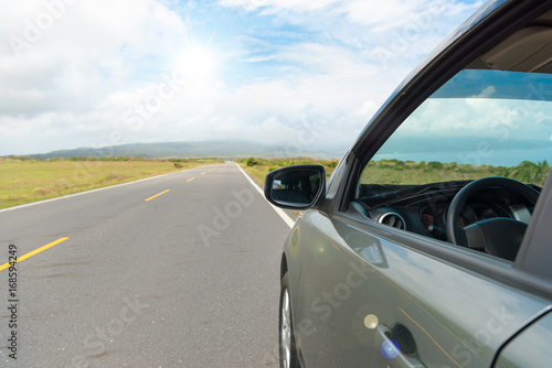 car open window and stop in country roadside © PR Image Factory