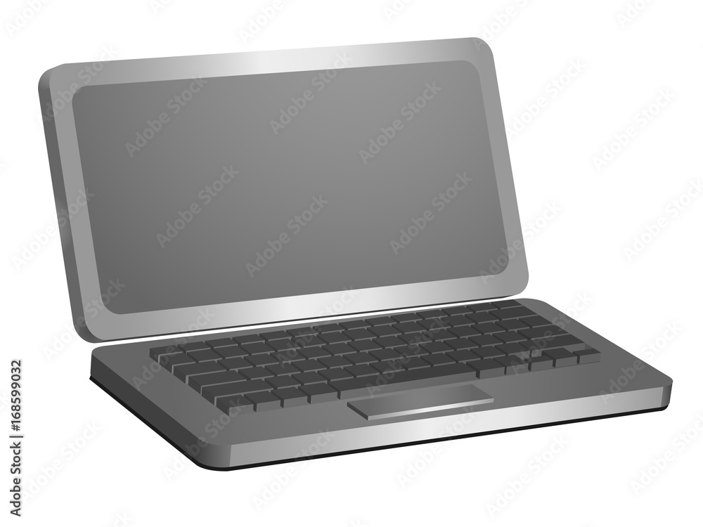 Laptop 3d model for creativity and design Laptop 3d model for creativity and design