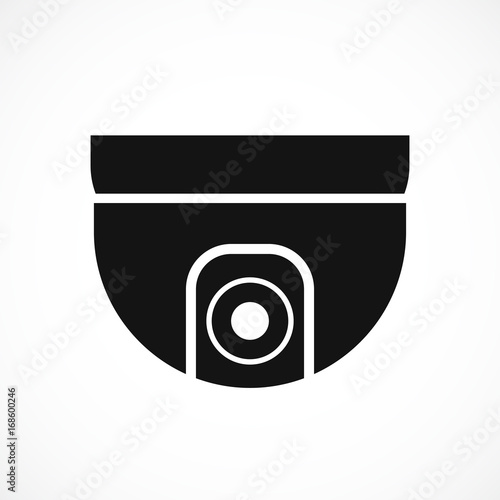cctv camera isolated on white background