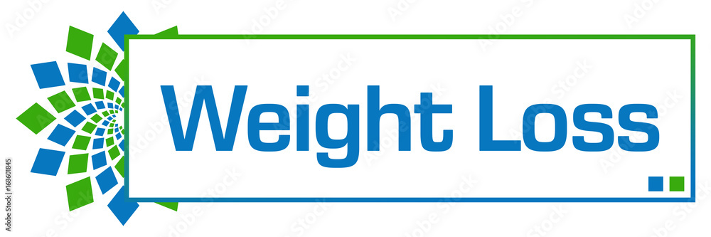 Weight Loss Green Blue Circular Bar Weight Loss Green Blue Circular Bar