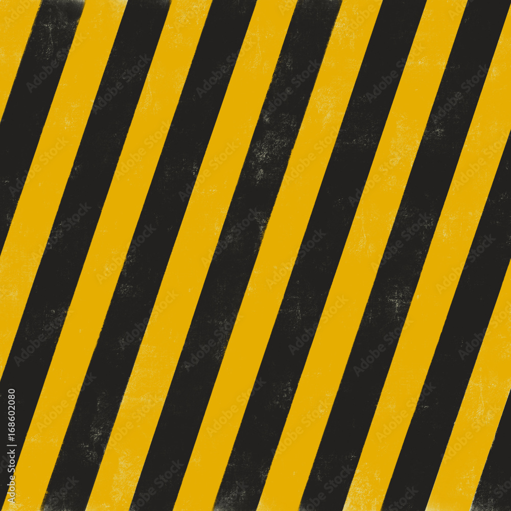 black and yellow diagonal stripes.