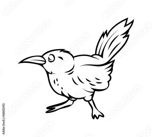 Sparrow Drawing Vector clip-art