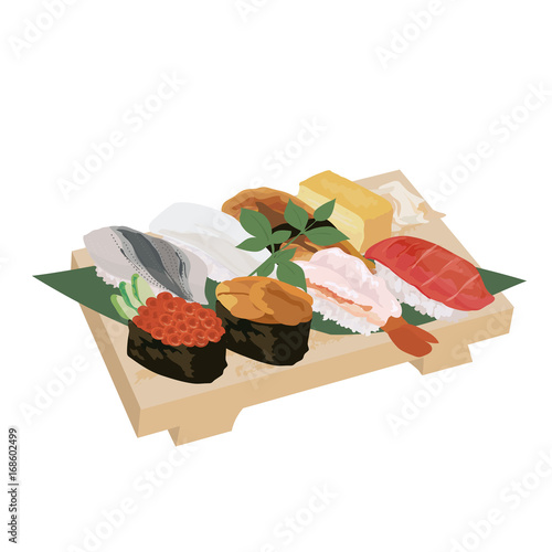 寿司　イラスト